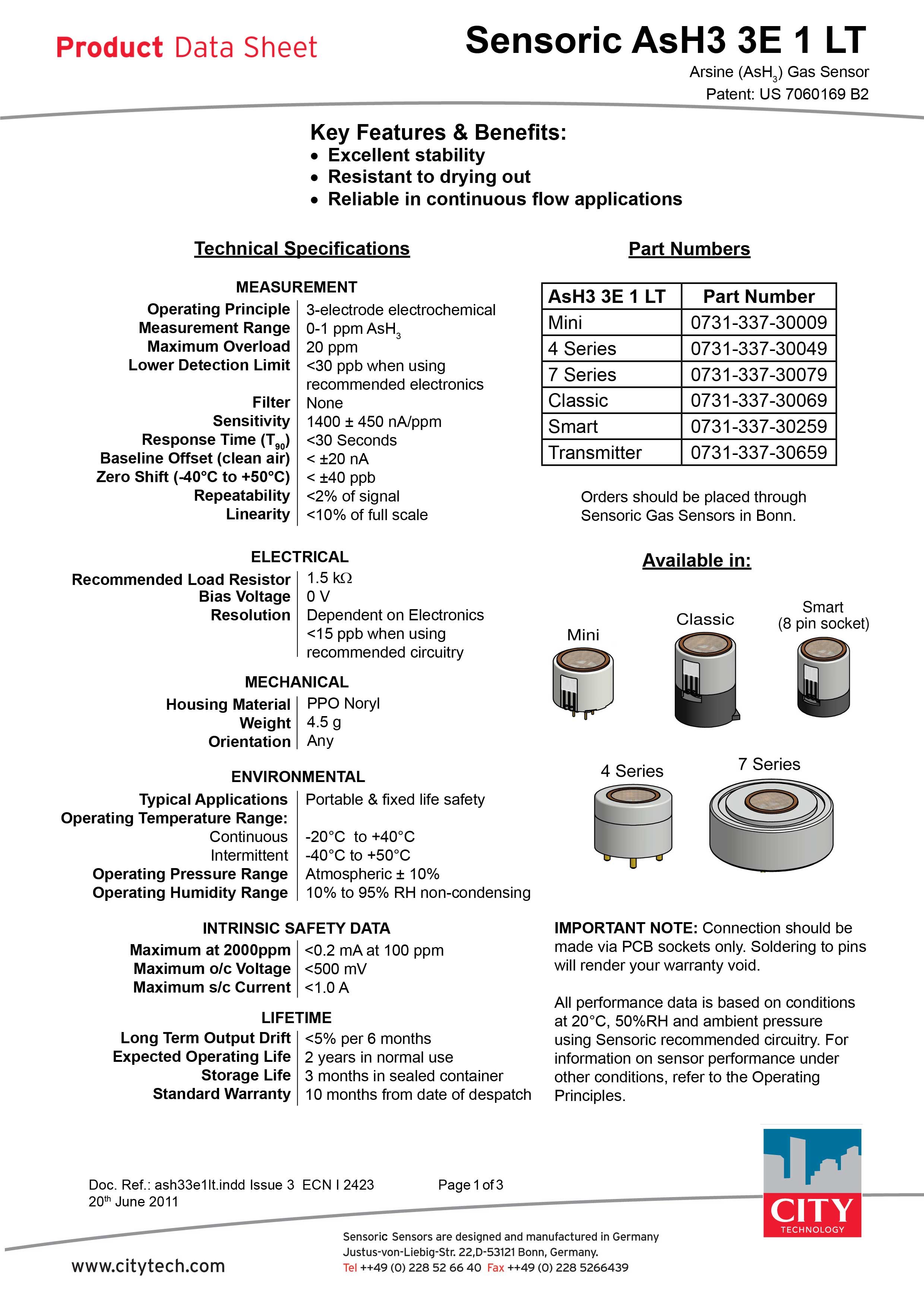 砷化氢ash33e1lt(ASH3)-1
